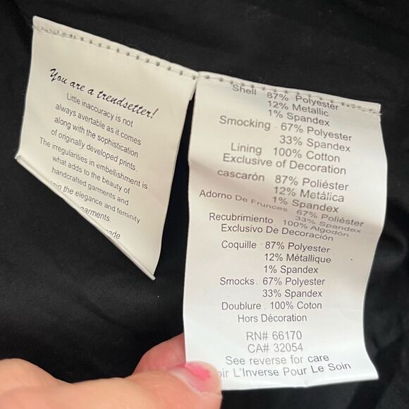 New Anthropologie Bhanuni by Jyoti Strapless Mini Dress Black Embroidered - Picture 8 of 8